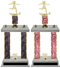 Double Column Trophy Girls Soccer Team Customize Yours Today