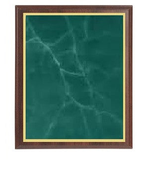 Value Cherry Finish Plaque - Green Marble Brass - Multiple Sizes