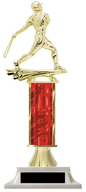 Baseball Column Trophy - Choose a Color | Build-a-Trophy