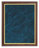 Value Cherry Finish Plaque - Blue Marble Brass - Multiple Sizes