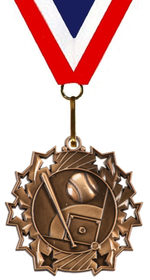 Medal (Rising Star) Girls Softball Free Engraving