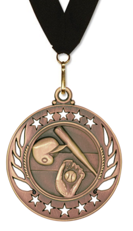 Medal (Galaxy) Girls Softball Free Engraving
