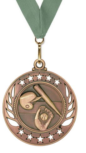 Baseball Medal - Galaxy - Gold, Silver, & Bronze