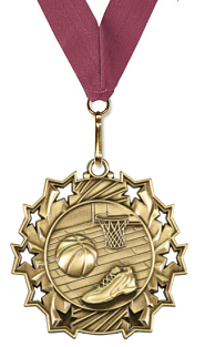 Burgundy Basketball medals