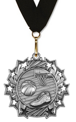 Basketball Medal | Rising Stars | Gold, Silver, & Bronze - Boys Edition