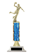 Boys Basketball Column Trophy - Design Your Own - Choose a Color