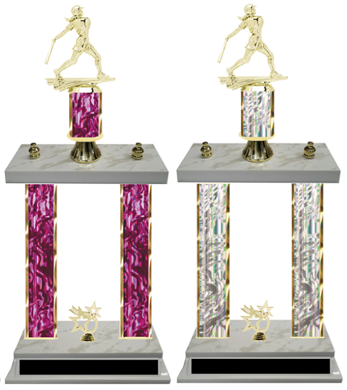 Double Column Trophy Tournament Team Girls Softball