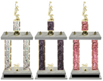 Cheerleading Double Column Team Trophy Available in 8 Colors