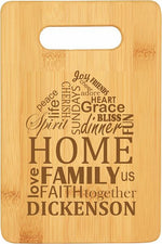 Bamboo Cutting Board Home Design with Personalized Options 3 Sizes