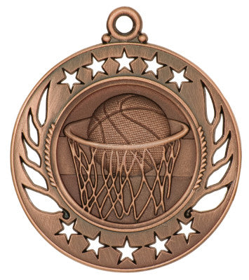 Boys Basketball Medal available in Gold, Silver, and Bronze