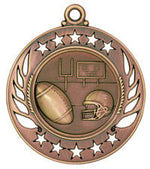 Football Medals Galaxy Edition in Gold, Silver & Bronze Free Engraving