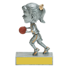 Basketball BobbleHead Trophy - Girls Basketball Bobble-Head