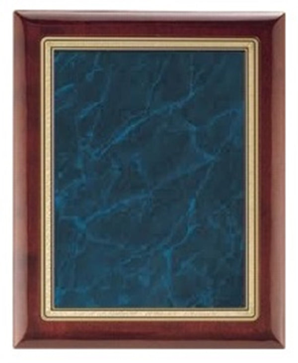 Rosewood Plaque with Blue Marble Plate