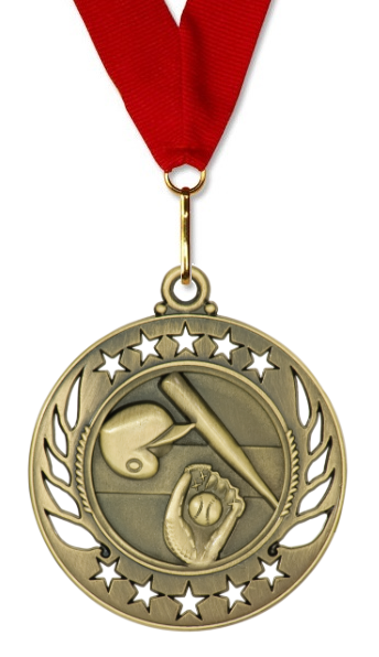 Red Neck Ribbon | Baseball Medal