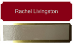 Name Plate Edition Personalized Tags Metal 1" x 3"