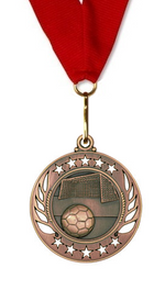 Rising Star Medal Boys & Girls Soccer Customize Your Own