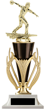 Black & Gold Cup Trophy Female & Male